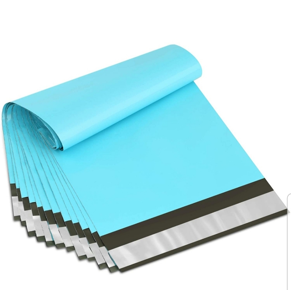 Ten (10) 6" x 9" teal poly mailers + Ten (10) Thank You Stickers